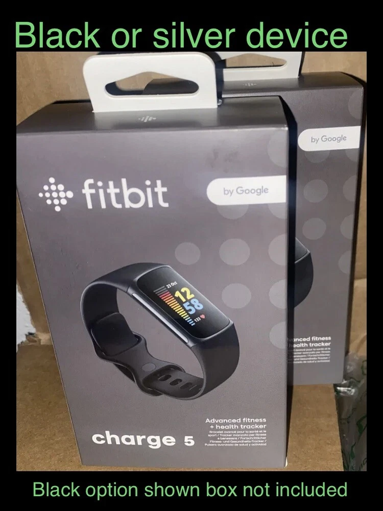Fitbit Charge 5 Fitness Sleep Tracker (black) Display Model+Cord & Band Tested ✅