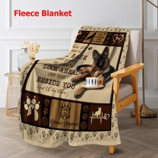 Blessliving Flannel Fleece Throw Blanket German Shepherd Dog Blanket Bed 50"x60"