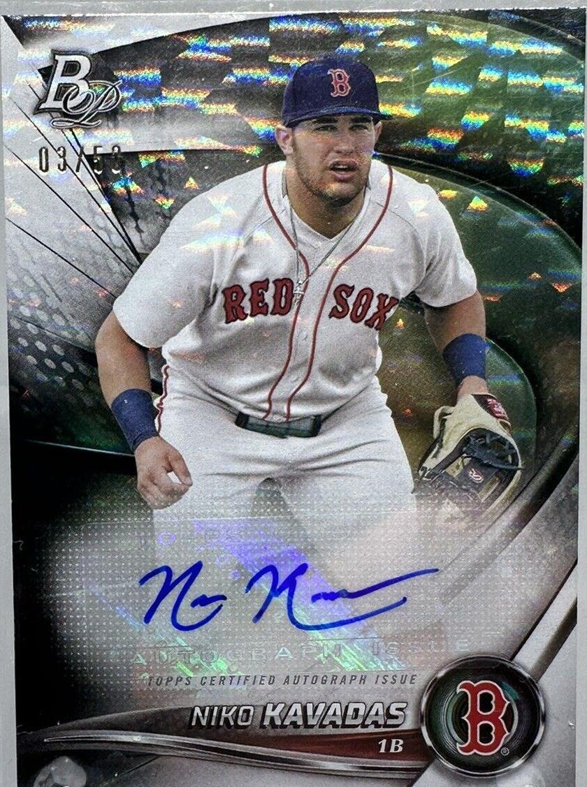 2022 Bowman Platinum - Top Prospects Niko Kavadas #TOP-48 Ice Foilboard ...