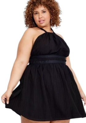 green emerald velvet dress Wild Fable Women's Long Sleeve Cut Out Fit & Flare Dress- (Medium, Orange)  at Amazon Women's Clothing store