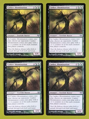 Canker Abomination x4 Eventide 4x Playset Magic the Gathering MTG 