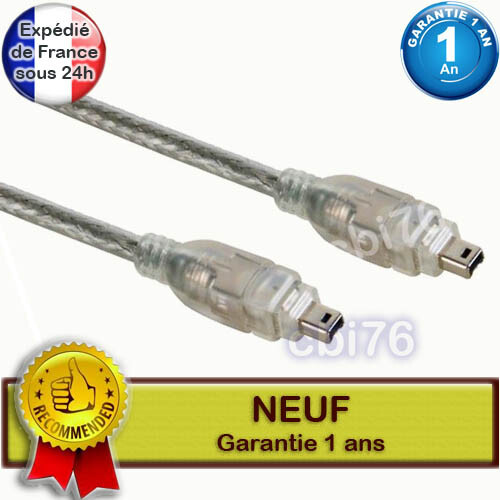 i.link 4/4 Firewire DV Video Cable for Mini DV IEEE1394 1.2 Meters