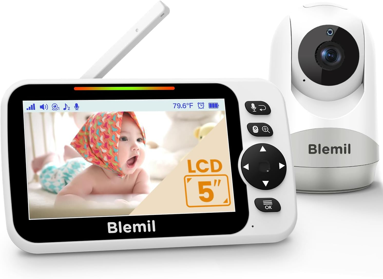 Baby Monitor with 30-Hour Battery, 5