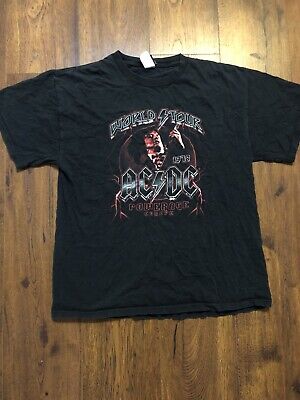 ACDC Powerage Tour 1978 Men's T Shirt Angus Young Metal Rock Band Concert Tour