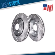 Front Drilled Brake Rotors For BMW 525i 525xi 528i 528xi 530i 530xi 535i xDrive