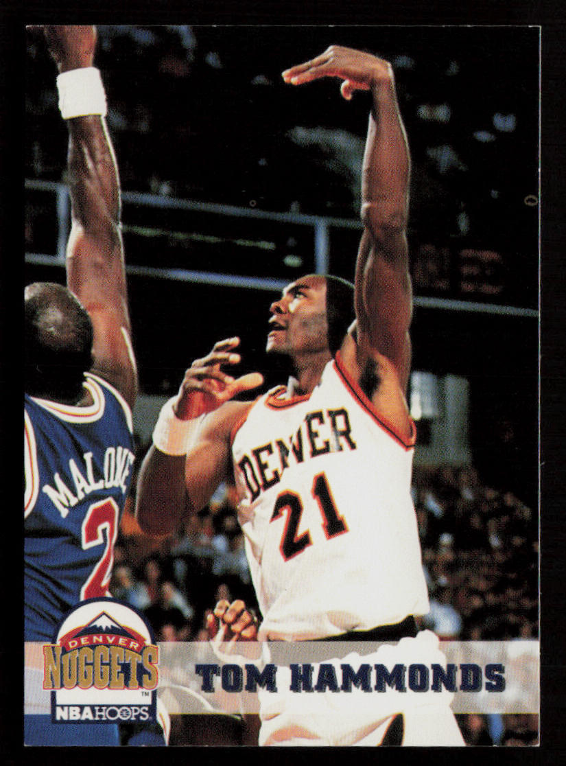 Tom Hammonds 1993-94 Hoops #326 Denver Nuggets Basketball Card