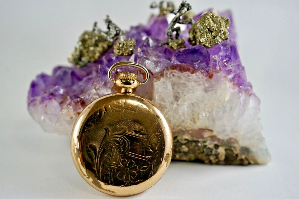 1922 Illinois Time King Grade 806 Model 9 21J 16S 3 Positions Pocket Watch Runs - Image 2 of 4