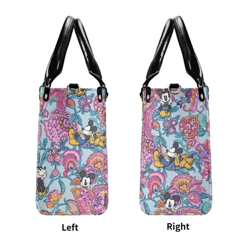 Personalized Mickey Leather Handbag, Disney Lethal Handbag, Gift For Her