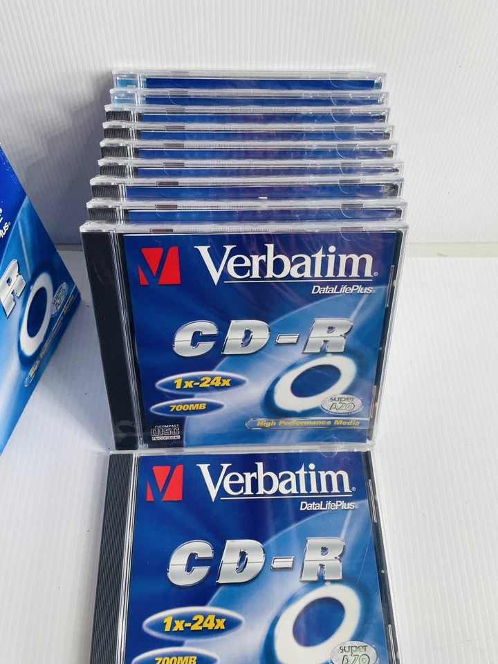 Verbatim CD-R Printable 1x 24x Blank Media And Memory Optical 700mb X 10 Box. - Image 3 of 4