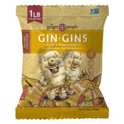 GIN GINS Double Strength Ginger Hard Candy Natural Ginger Candy by The Ginger P