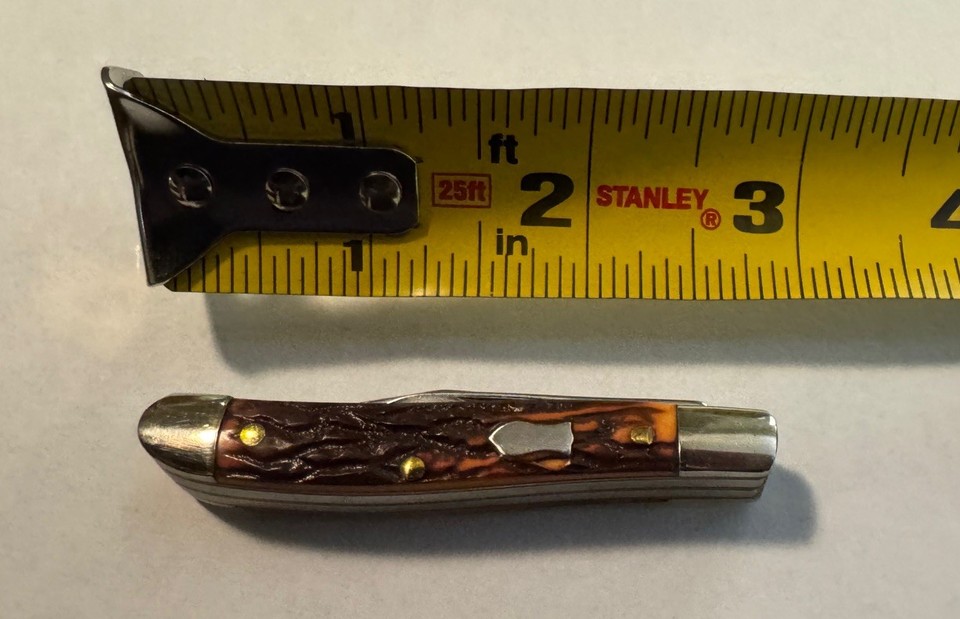 A USA-made Klein Tools pocket knife — Klein is a legendary American trade brand and a Made-in-USA vintage piece is a rare, meaningful find for a tradesman.
