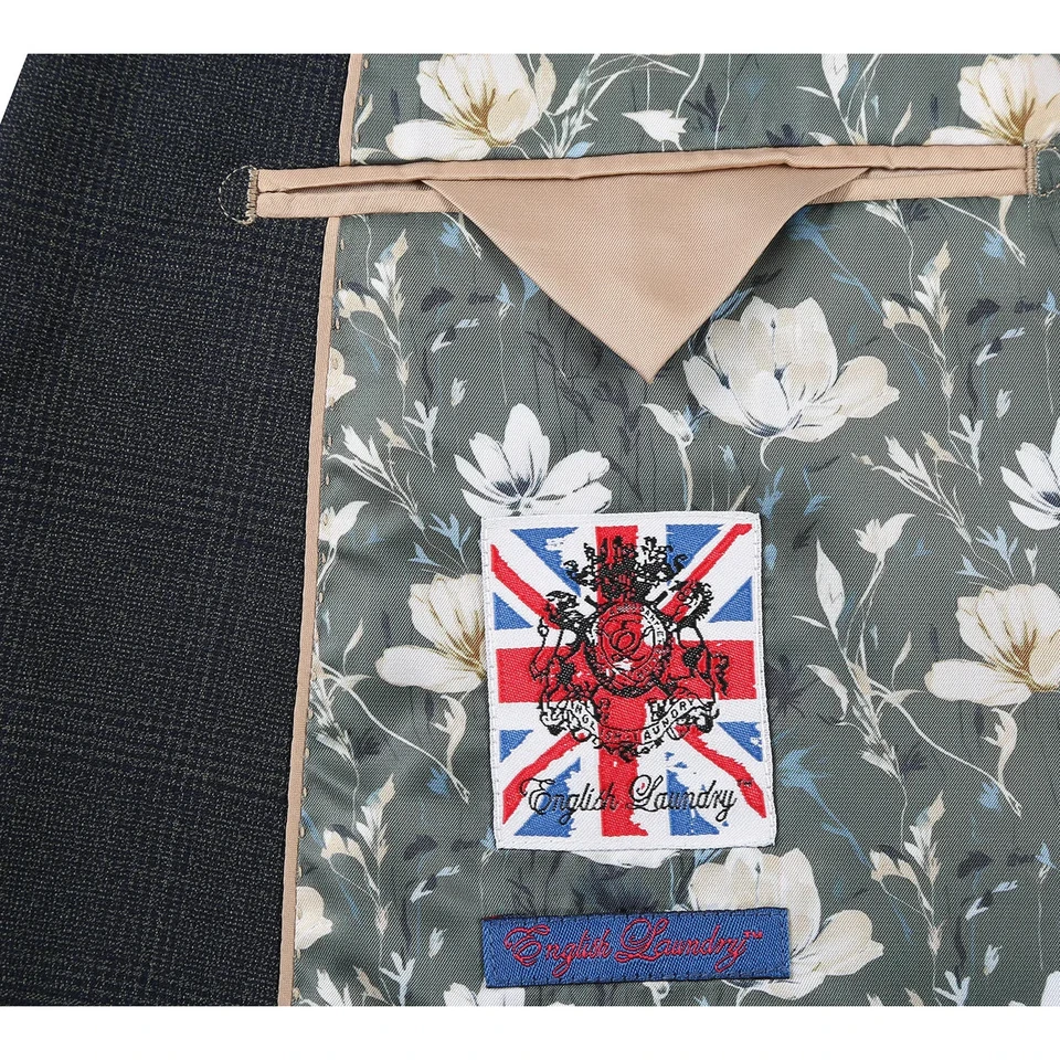 Terno de lavanderia inglês novo em folha com etiquetas tamanho 40R slim fit $395 MSRP - Imagem 4 de 4
