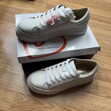 Blondo Venna Shoes Womens Size 8 White Leathe...