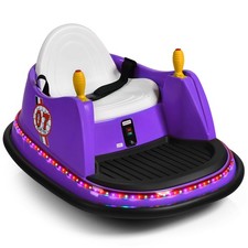 6V Kids Ride On Bumper Car Vehicle 360 Degree Spin Toy w/ Remote Control Purple