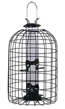Audubon Wild Bird 1.25 lb Plastic/Wire Caged Tube Bird Feeder 4 ports