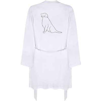 Morgenmantel/Kleid ''Sitting Dog Line Art'' für Erwachsene (RO056158)
