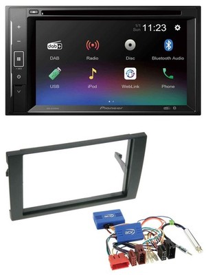 Pioneer Bluetooth CAN-Bus USB 2DIN DAB DVD Autoradio für Audi A4 Teilaktiv 2001-