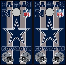 cowboys strips and helmet 886 cornhole board vinyl wraps