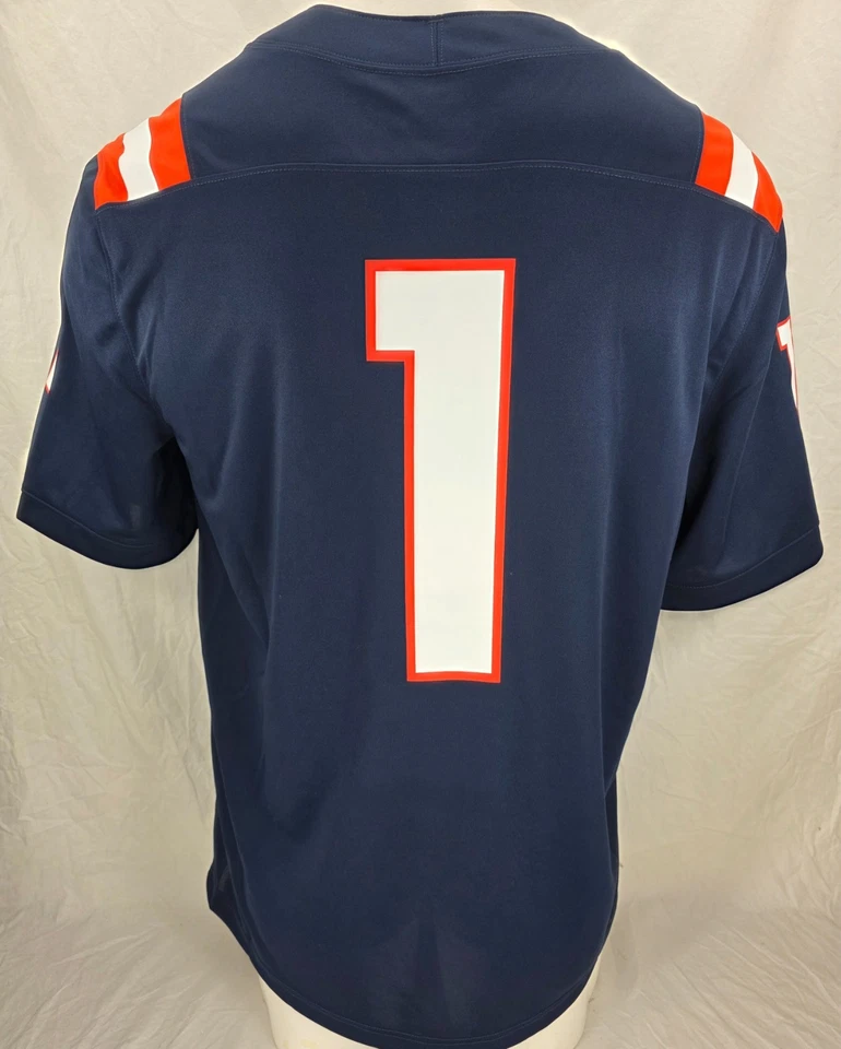 NUEVA Camiseta de Fútbol Illinois Fighting Illini Azul Marino #1 Nike Team Dri-Fit Para Hombre L Foto 3 de 4