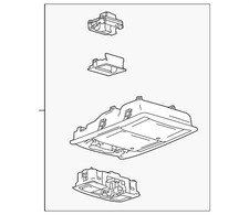 Genuine Ford Overhead Console Bl3z-18519a70-ca