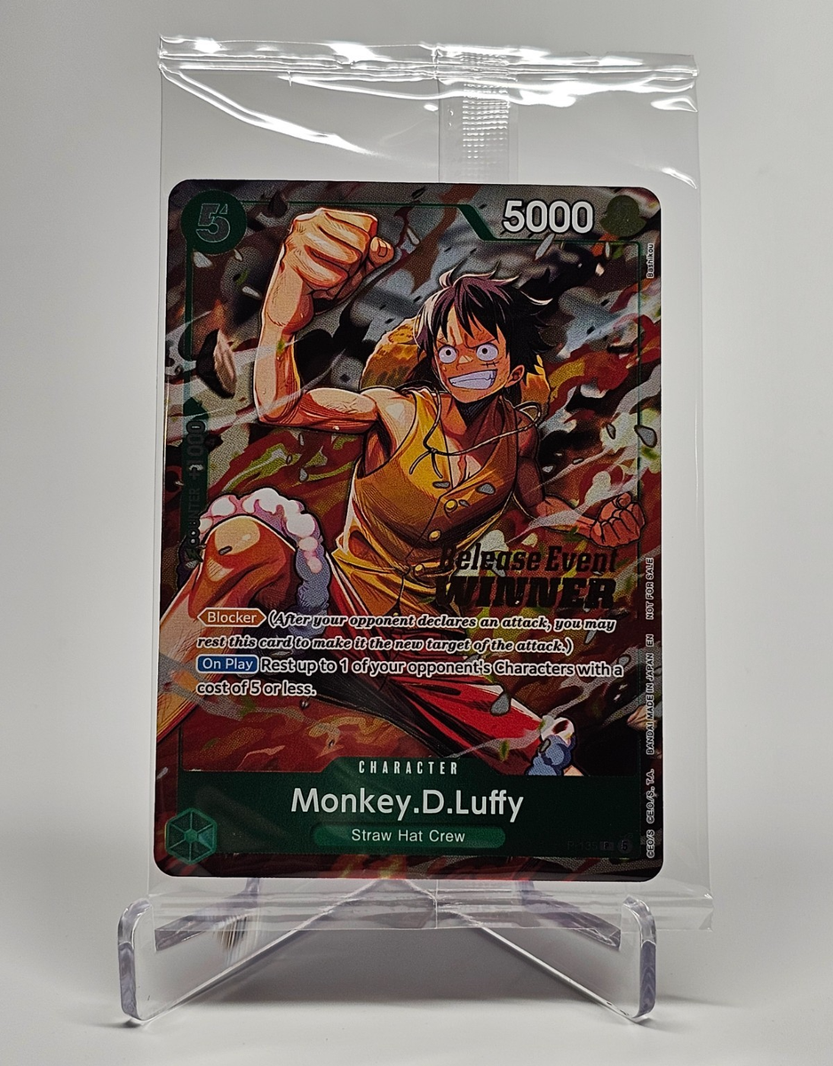 One Piece TCG Monkey.D.Luffy OP16 Release Event WINNER P-135 Foil