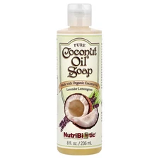 Pure Coconut Oil Soap, Lavender Lemongrass, 8 fl oz (236 ml)