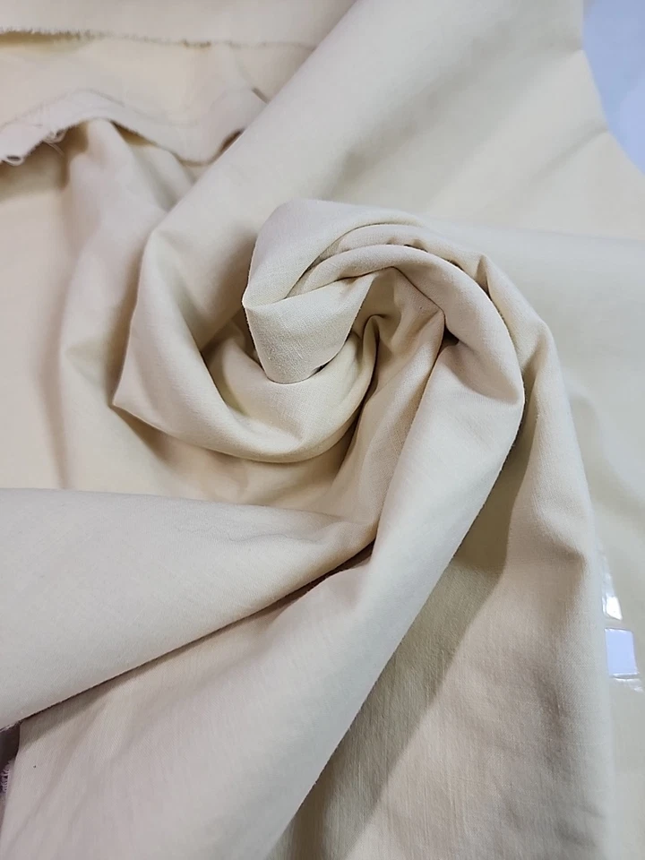 Solid Pale Yellow Cotton Fabric 71"w x 1.9yds Craft Sewing Quilting - Image 4 of 4