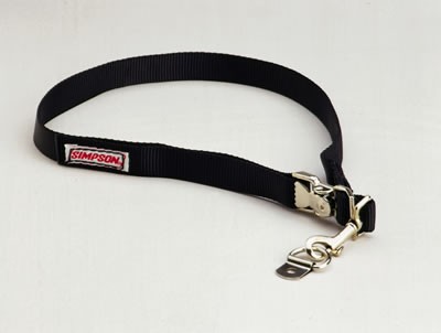 Simpson Racing 36007BK Helmet Restraint Strap Black - Bild 1 von 1