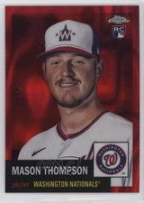 2022 Chrome Platinum Anniversary Red Lava Refractor 1/5 Mason Thompson #295 07qr
