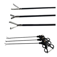3PCS Laparoscopic 2X3 Jaw Grasper Fenestrated & Croce Olmi 5mm SS Instrument Set