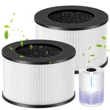 M01 Replacement Filter for MOOKA M01 Air Purifier, 2 Pack, HEPA  Carbon