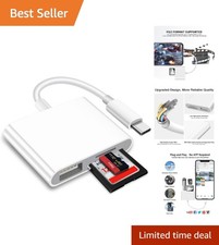 Fast USB C Card Reader for Cameras, Laptops, and Drones - Universal Adapter