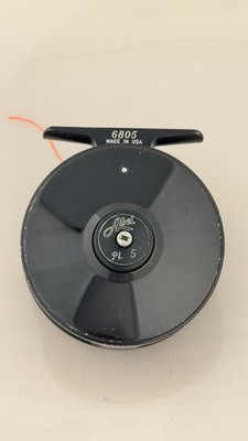 ABEL Pt. 5 Fliegenrolle Fly Reel (schwarz), gebraucht, mit 2 Ersatzspulen