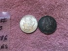 2 X  MORGAN SILVER DOLLAR COINS.  LOT OF 2  1886-P   LOT #  23 — photo 3