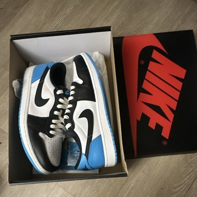 Jordan Air Jordan 1 Retro Low OG UNC White Black Blue CZ0790-104 Men's Sneakers