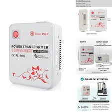 SUNSHUN SHJZ-3000VA Voltage Converter 110V to 220V Step Up Transformer 3000W
