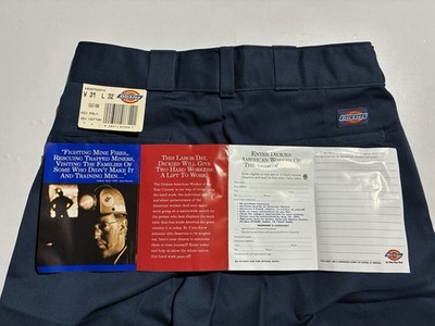 80s 90s Dickies 874 usa製 talon 34×30 Vintage 1995 Dickies 874 Work Pants Made In USA W31 L32 NOS Talon