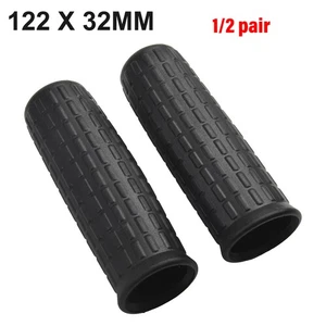 1/2Pair 32mm Poignées en caoutchouc de brouette Confort Poignés Tubes ronds de barre