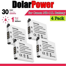 4Pack Replacement Camera Battery for Canon NB-11L NB-11LH NB11L NB11LH Battery