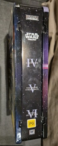 STAR WARS ORIGINAL TRILOGY THEATRICAL RARE DVD STEELBOOK TIN BOX SET LIMITED 2 - Picture 6 of 13