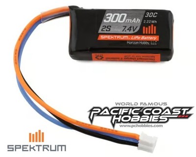 Spektrum RC 2S 30C LiPo Battery Pack w/PH Connector (7.4V/300mAh)