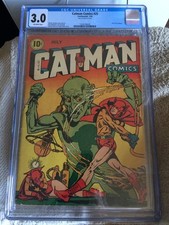 CATMAN COMICS 25 CGC GD VG 3.0 OW Rudy Palais cover V2 12 on indicia rare