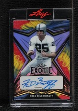 2022 Leaf Exotic Base Auto Parrot 3/6 Fred Biletnikoff #EA-FB1 Auto HOF fm5