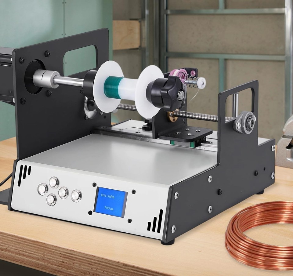 CNC Automatic Coil Winding 900RPM Auto-Wire Alignment 18-46AWG DIY ...