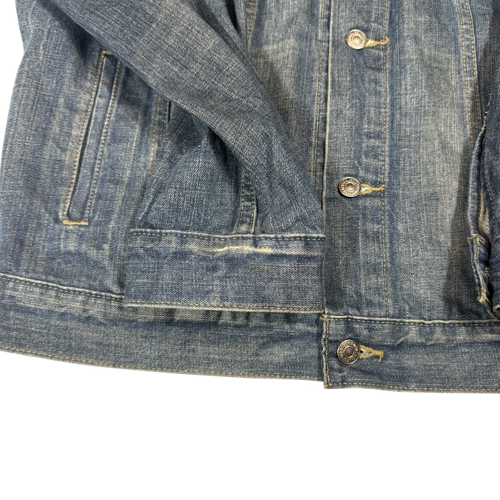 Levi’s Men’s Denim Trucker Jacket XL Blue Jean Vintage Wash Button Front Coat thumbnail 20