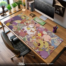 Pok mon Mouse Pad, Kawaii Pastel Anime Desk Mat