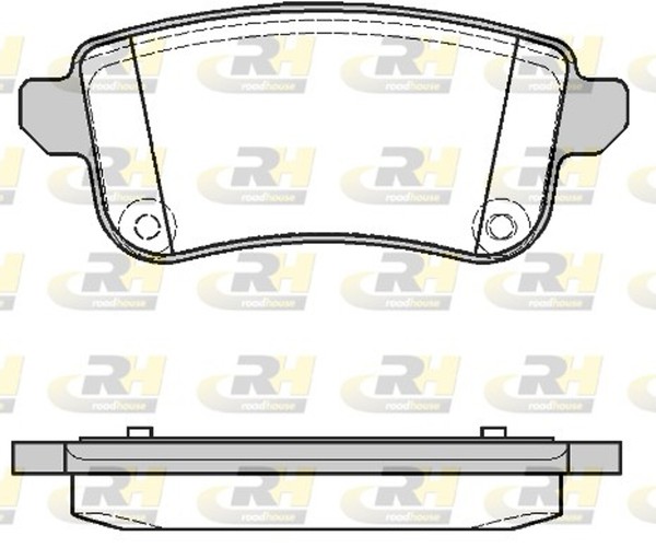 Roadhouse Bremsbelagsatz Scheibenbremse 21387.10 FüR DZ0 Renault Megane 3 BZ0 4-image