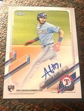 2021 Topps Chrome Baseball Anderson Tejada Rangers Rookie RC Auto