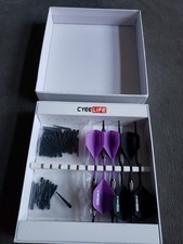 Set Of 6 - Cyeelife Lianti Soft Tip Darts Black/Purple W/ Extra Tips BRAND...