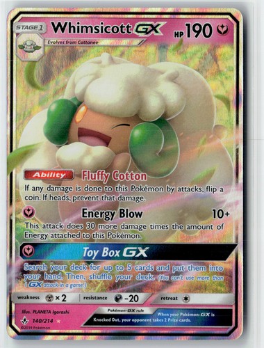 SM - Unbroken Bonds #140/214 Whimsicott GX